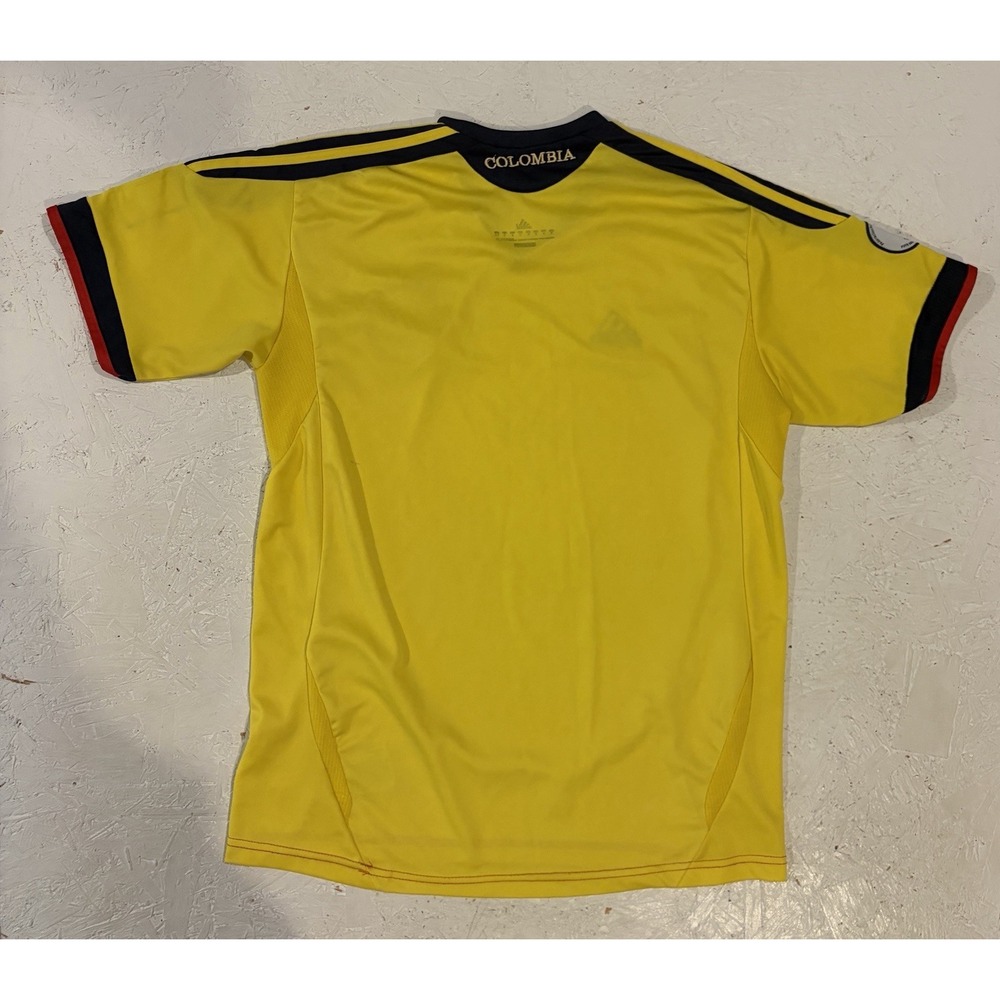 Adidas Colombia National Team 2014 Home Soccer Jersey Yellow Mens M World Cup - Picture 10 of 10